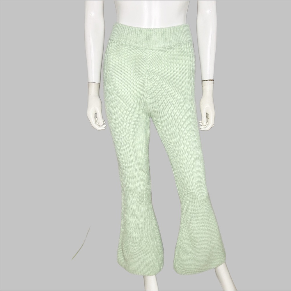 ASOS Mint Green Flare Knit Pants‎